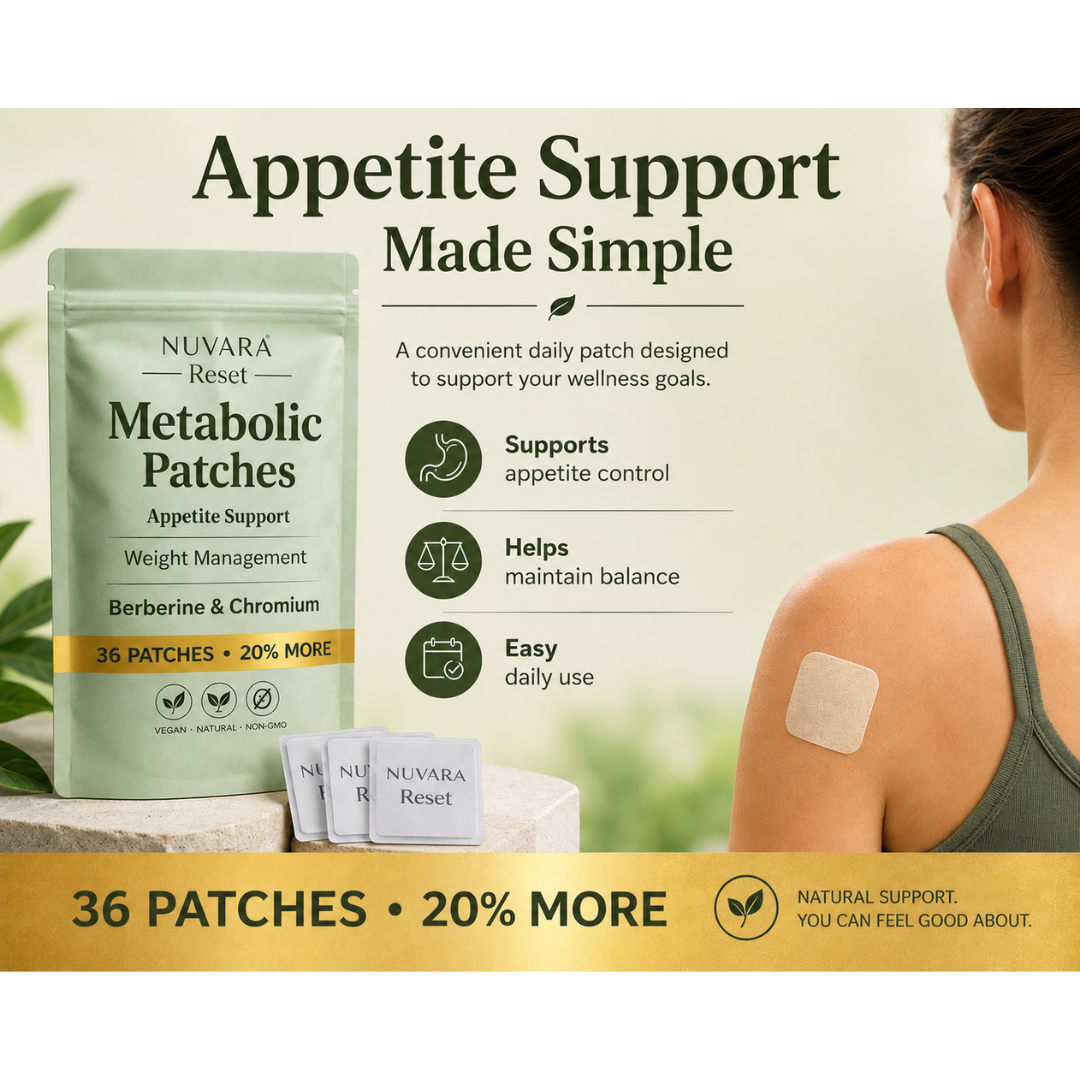 NUVARA® Reset Berberine Metabolism & Weight Support Patch (36 Patches)