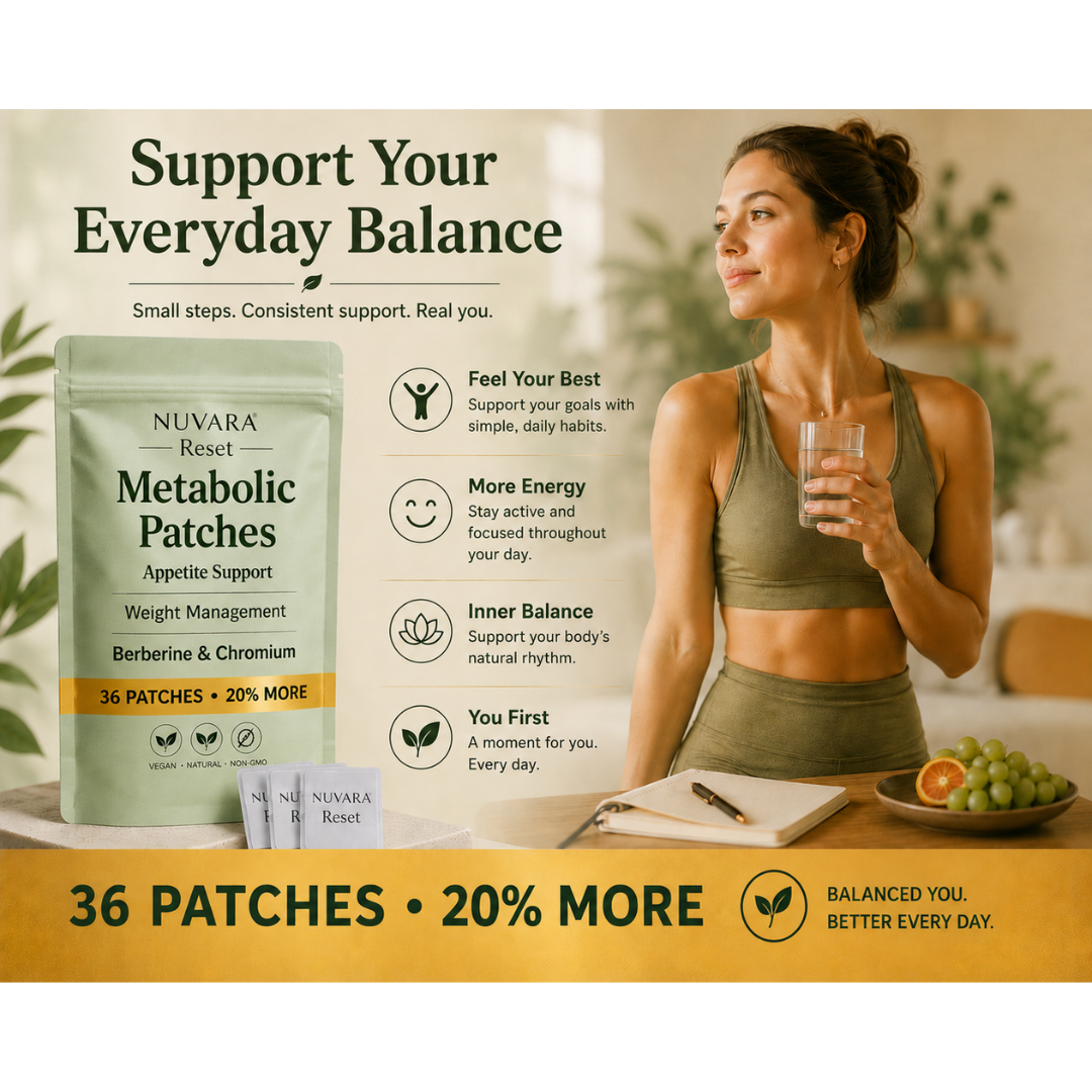 NUVARA® Reset Berberine Metabolism & Weight Support Patch (36 Patches)